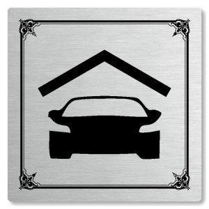 Garage, 80x80mm, stříbrná, Nebraska
